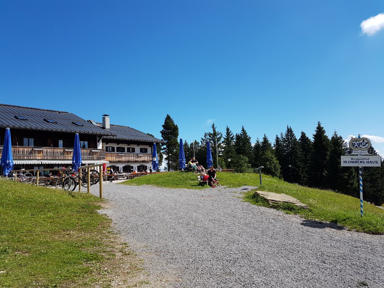 Start am Parkplatz